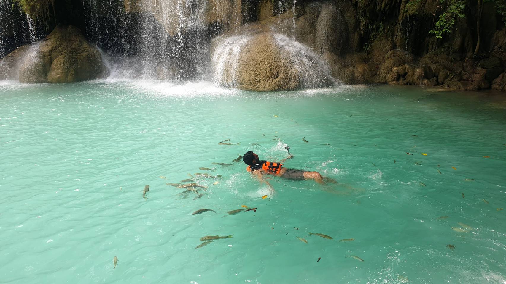 Erawan Waterfall & Scenic Srinakarin Dam with Late Lunch